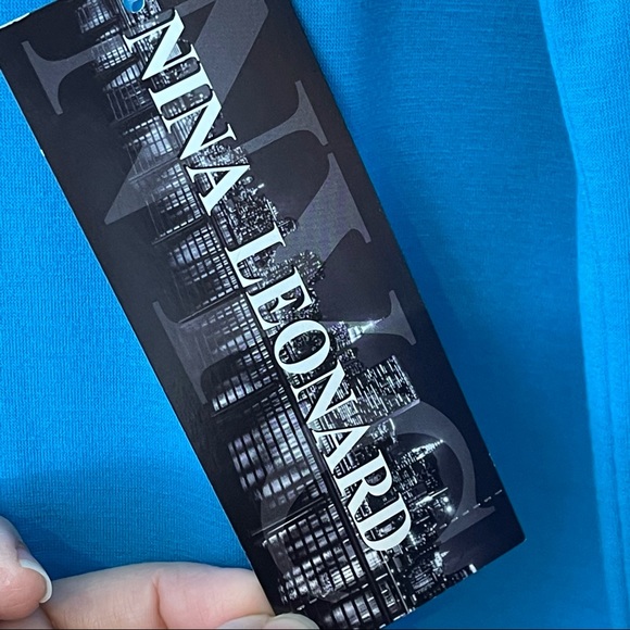 Nina Leonard Maxi Aqua Size XL NWT - Picture 5 of 12